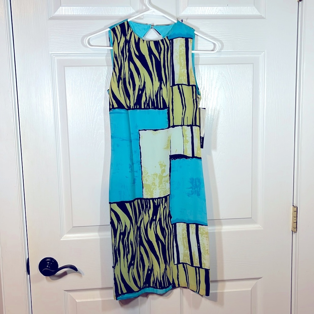 NWT Russell Kemp Petite New York Women’s 2P Sleeveless DRESS Keyhole Designer